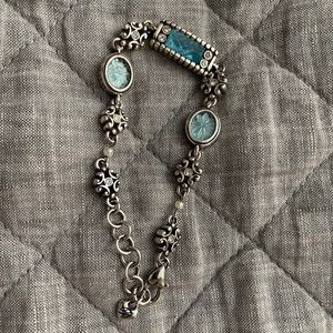 Blue and Silver Brighton Bracelet